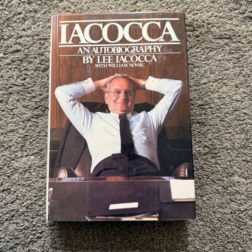 Iacocca An Autobiography Lee Iacocca William Novak Hardcover Chrysler Ford Book